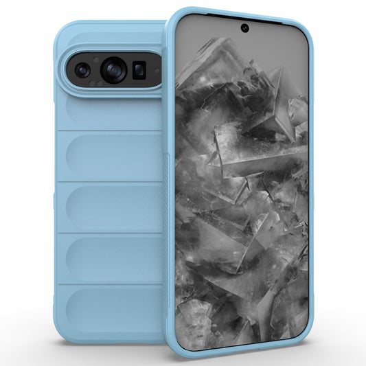 Mobile Phone Protector for Google Pixel 9 Pro , Shock Absorption TPU Back Case - Baby Blue