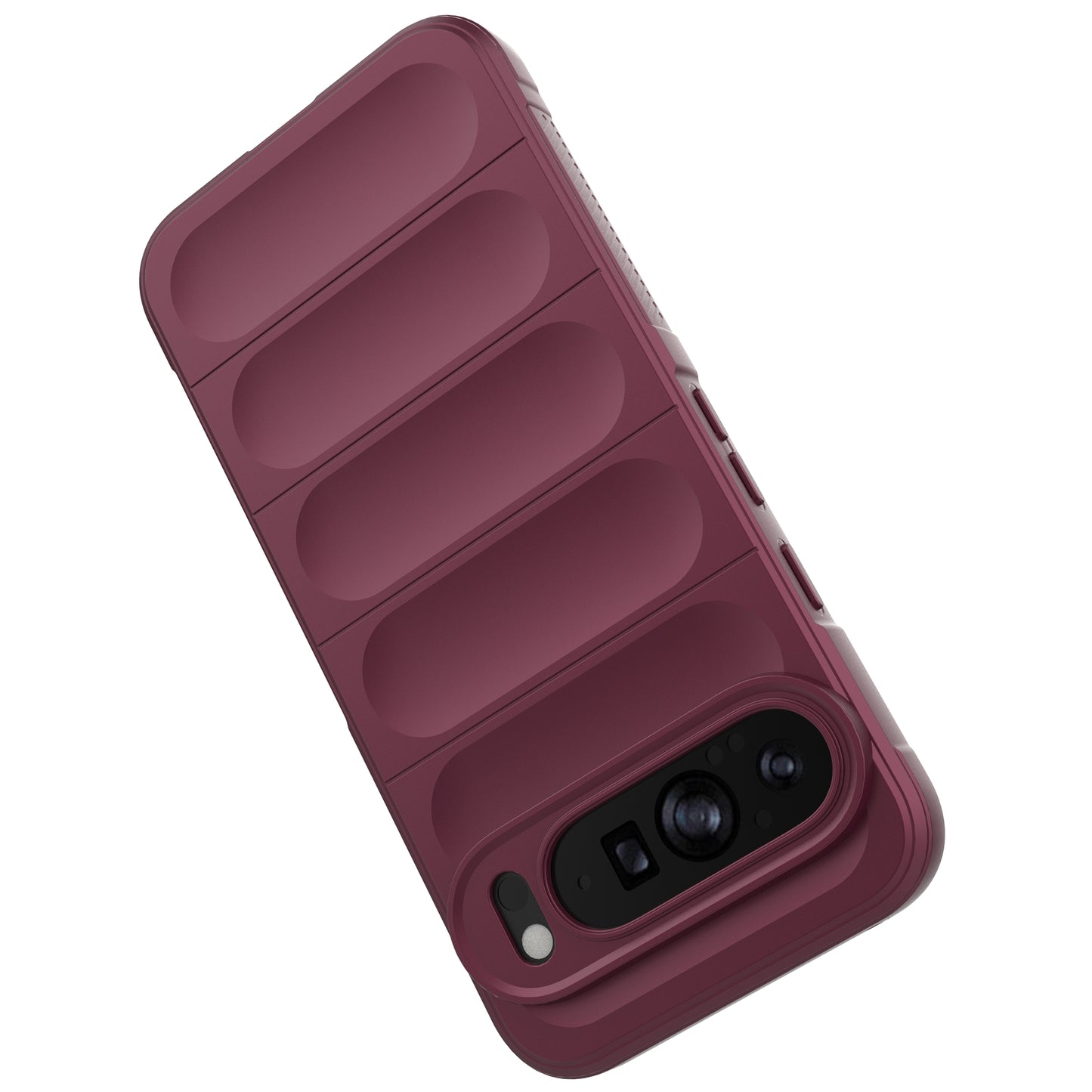 Mobile Phone Protector for Google Pixel 9 Pro , Shock Absorption TPU Back Case - Wine Red