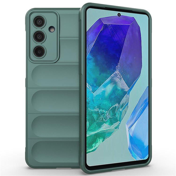 Mobile Phone Protector for Samsung Galaxy M55 5G / C55 5G / F55 5G , Bump Proof TPU Back Case - Green