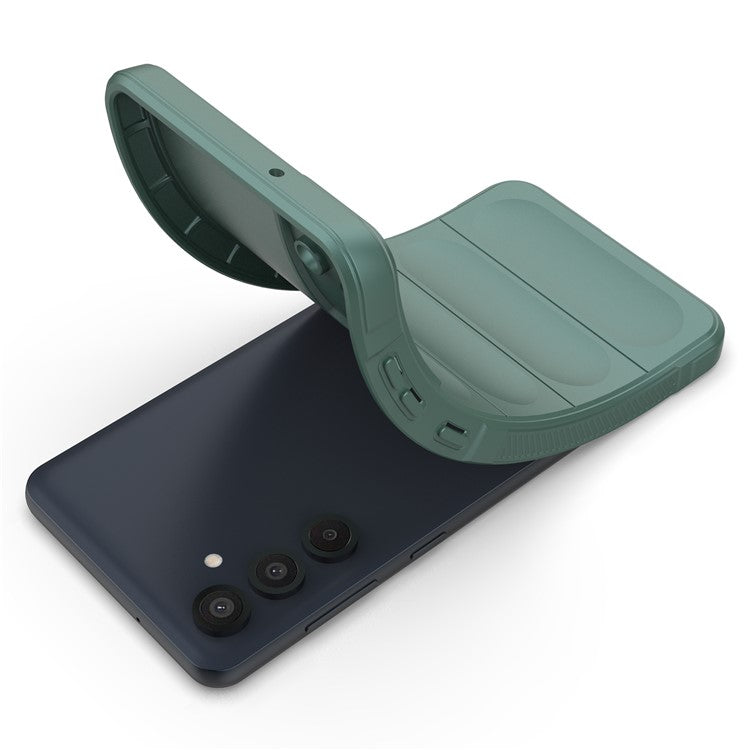 Mobile Phone Protector for Samsung Galaxy M55 5G / C55 5G / F55 5G , Bump Proof TPU Back Case - Green