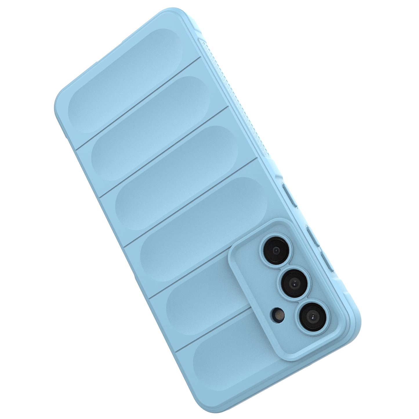 Mobile Phone Protector for Samsung Galaxy M55 5G , Bump Proof TPU Back Case - Baby Blue