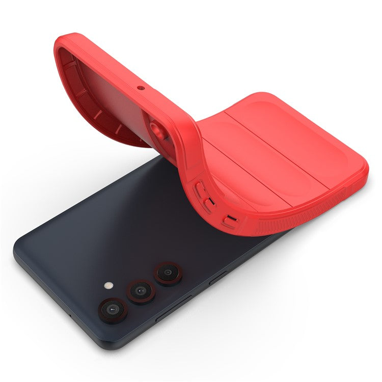 Mobile Phone Protector for Samsung Galaxy M55 5G / C55 5G / F55 5G , Bump Proof TPU Back Case - Red