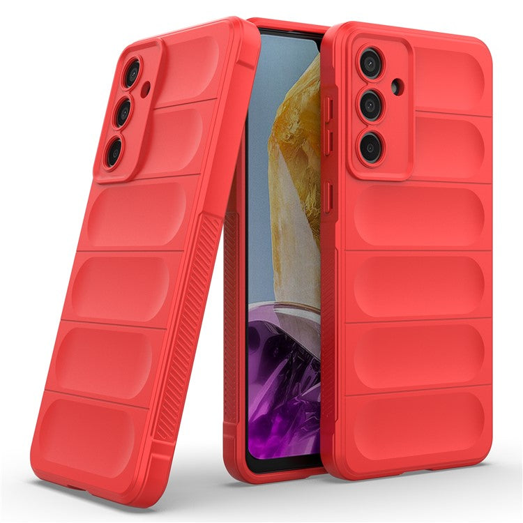 Mobile Phone Protector for Samsung Galaxy M55 5G / C55 5G / F55 5G , Bump Proof TPU Back Case - Red