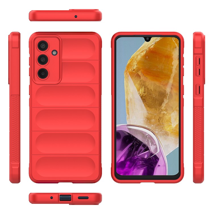 Mobile Phone Protector for Samsung Galaxy M55 5G / C55 5G / F55 5G , Bump Proof TPU Back Case - Red