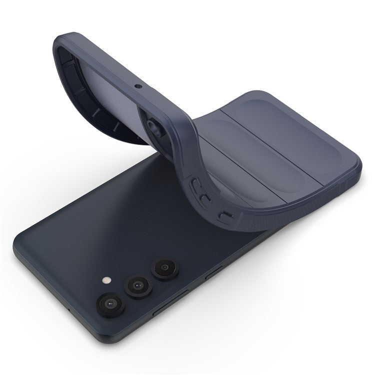 Mobile Phone Protector for Samsung Galaxy M55 5G / C55 5G / F55 5G , Bump Proof TPU Back Case - Dark Blue