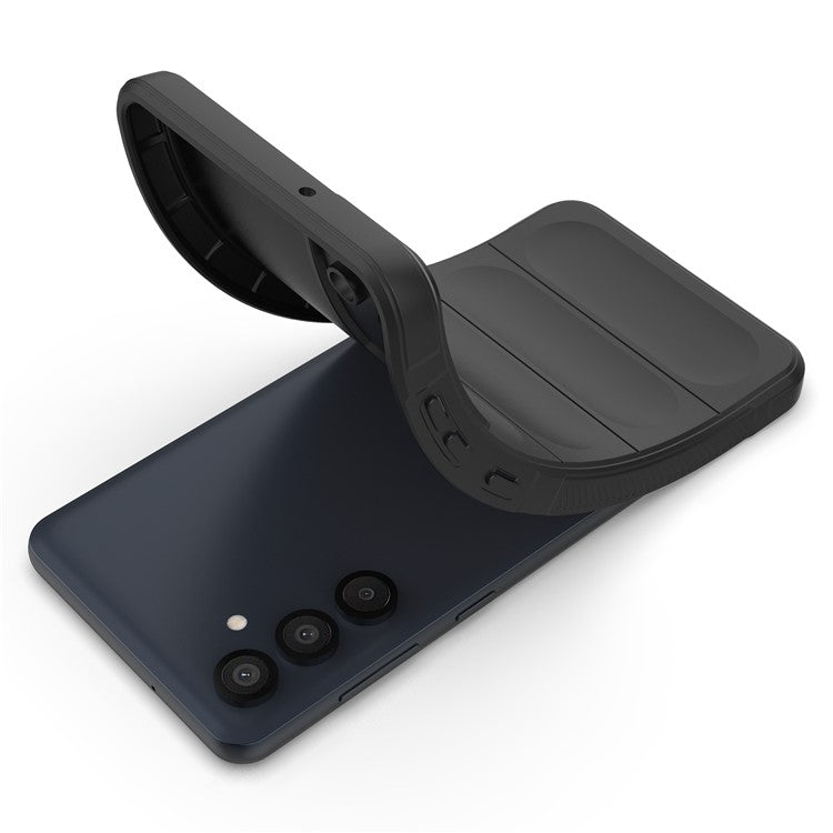 Mobile Phone Protector for Samsung Galaxy M55 5G / C55 5G / F55 5G , Bump Proof TPU Back Case - Dark Grey