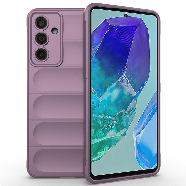 Mobile Phone Protector for Samsung Galaxy M55 5G / C55 5G / F55 5G , Bump Proof TPU Back Case - Light Purple