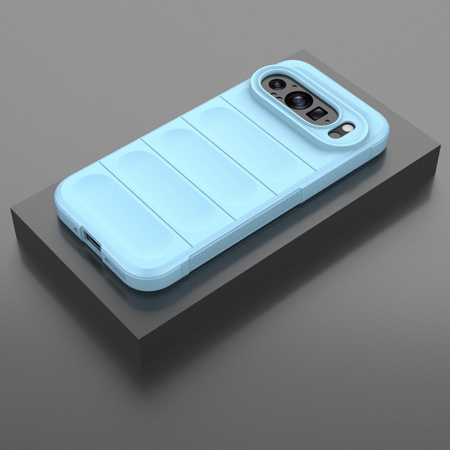 Mobile Phone Protector for Google Pixel 9 , Impact Resistant TPU Back Case - Baby Blue
