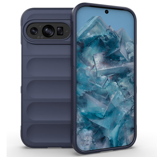 Mobile Phone Protector for Google Pixel 9 , Impact Resistant TPU Back Case - Dark Blue