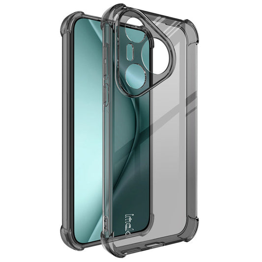 IMAK For Huawei Pura 70 Cell Phone Case Drop Protection HD Clear TPU Cover - Transparent Black