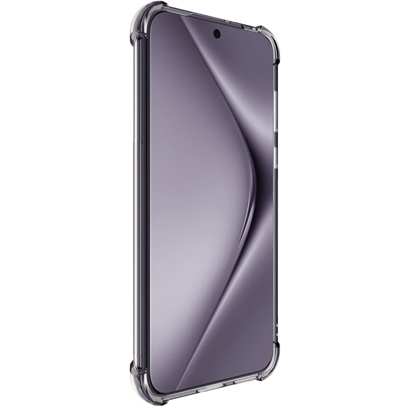IMAK For Huawei Pura 70 Pro / 70 Pro+ Cover Drop Protection TPU Clear Back Phone Case - Transparent Black