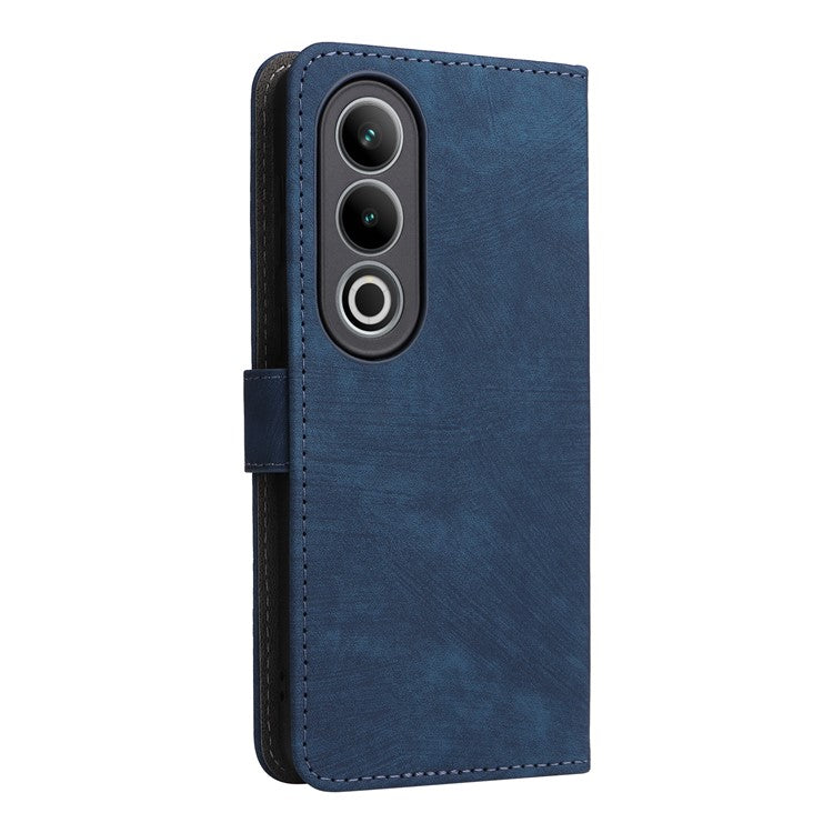 For OnePlus Nord CE4 5G / Oppo K12 Leather Phone Case with RFID Blocking Wallet  - Blue