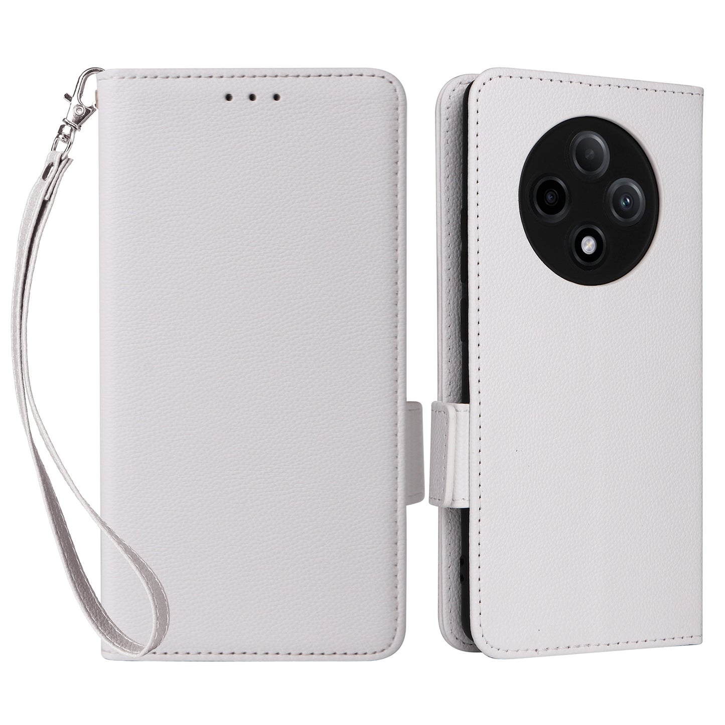 For Oppo A3 Pro 5G Case Leather Phone Cover Mobile Accessories Wholesale Supplier - White