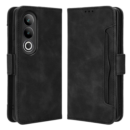 For OnePlus Nord CE4 5G Wallet Case Multiple Card Slots Leather Phone Cover - Black
