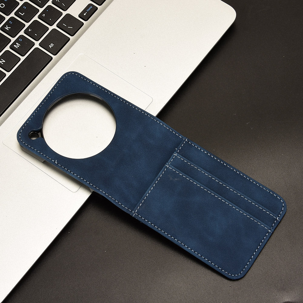 For ZTE nubia Flip 5G / Libero Flip A304ZT Leather Case Card Slots Phone Cover - Blue