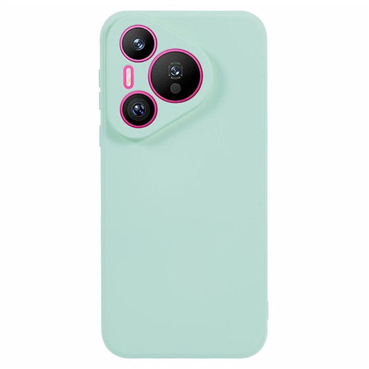 For Huawei Pura 70 Case Fiber Lining Soft TPU Phone Protective Cover Shockproof Phone Shell - Baby Blue