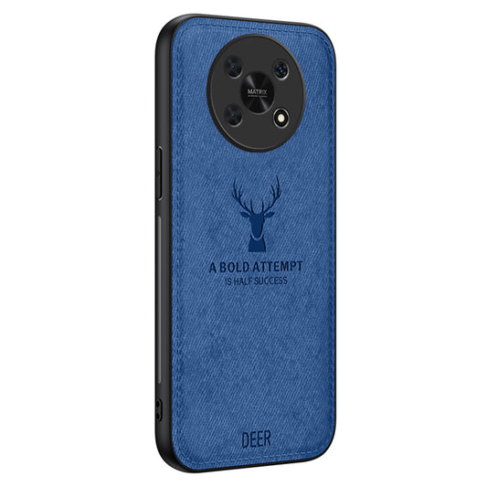 For Honor X30 5G Cases Wholesale Phone Supplies Cloth Texture Leather+PC+TPU Hybrid Phone Cover - Blue