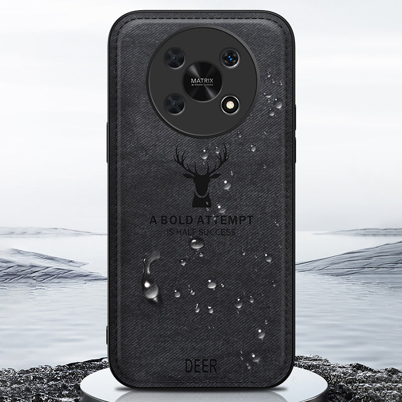 For Honor X30 5G Cases Wholesale Phone Supplies Cloth Texture Leather+PC+TPU Hybrid Phone Cover - Blue