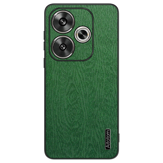 For Xiaomi Redmi Turbo 3 5G Slim-Fit Phone Case PU Leather+PC+TPU Phone Cover - Green