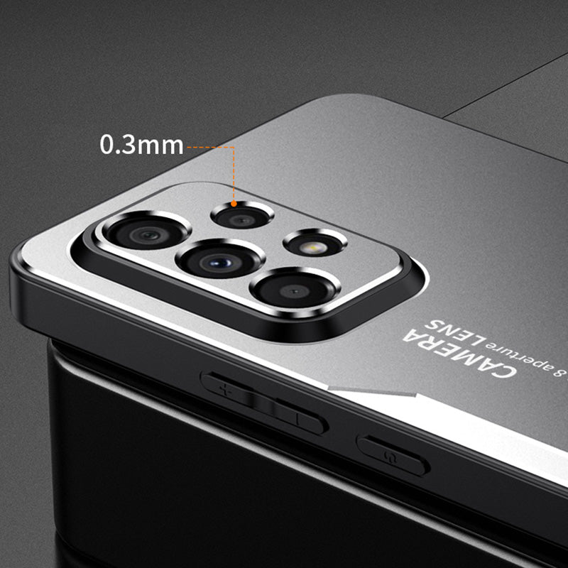 For Samsung Galaxy A53 5G Case Shockproof Tough Armour Aluminum Alloy+TPU+PC Phone Cover - Red