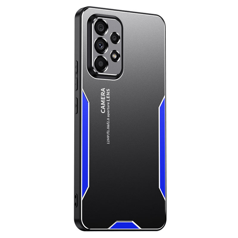 For Samsung Galaxy A53 5G Case Shockproof Tough Armour Aluminum Alloy+TPU+PC Phone Cover - Blue