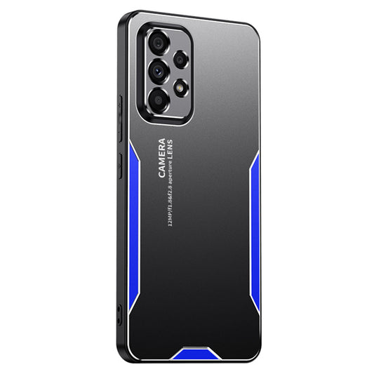 For Samsung Galaxy A53 5G Case Shockproof Tough Armour Aluminum Alloy+TPU+PC Phone Cover - Blue