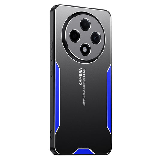 For Oppo A3 Pro 5G Case Military Aluminum Alloy Sturdy Protective Phone Cover - Blue
