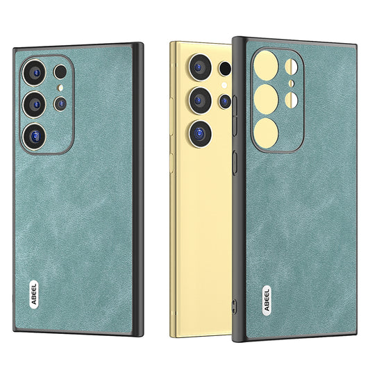 ABEEL For Samsung Galaxy S24 Ultra Case Slim Fit PU Leather+PC Phone Cover - Baby Blue
