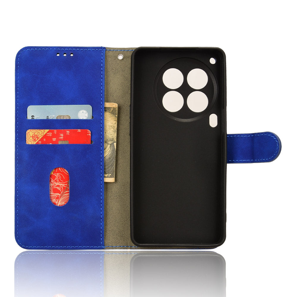For Transsion Tecno Camon 30 Premier 5G Wallet Case Skin Touch Leather Phone Cover Mobile Spares Wholesale - Blue