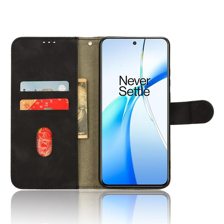 For OnePlus Nord CE4 5G Wholesale Case Skin Touch Leather Wallet Phone Cover - Black