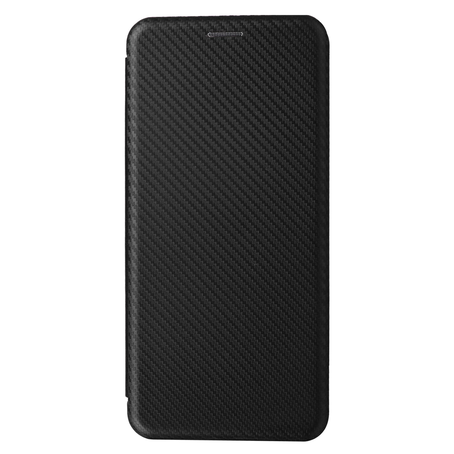 For Asus Zenfone 11 Ultra 5G Leather Case Carbon Fiber Texture Stand Magnetic Phone Cover - Black