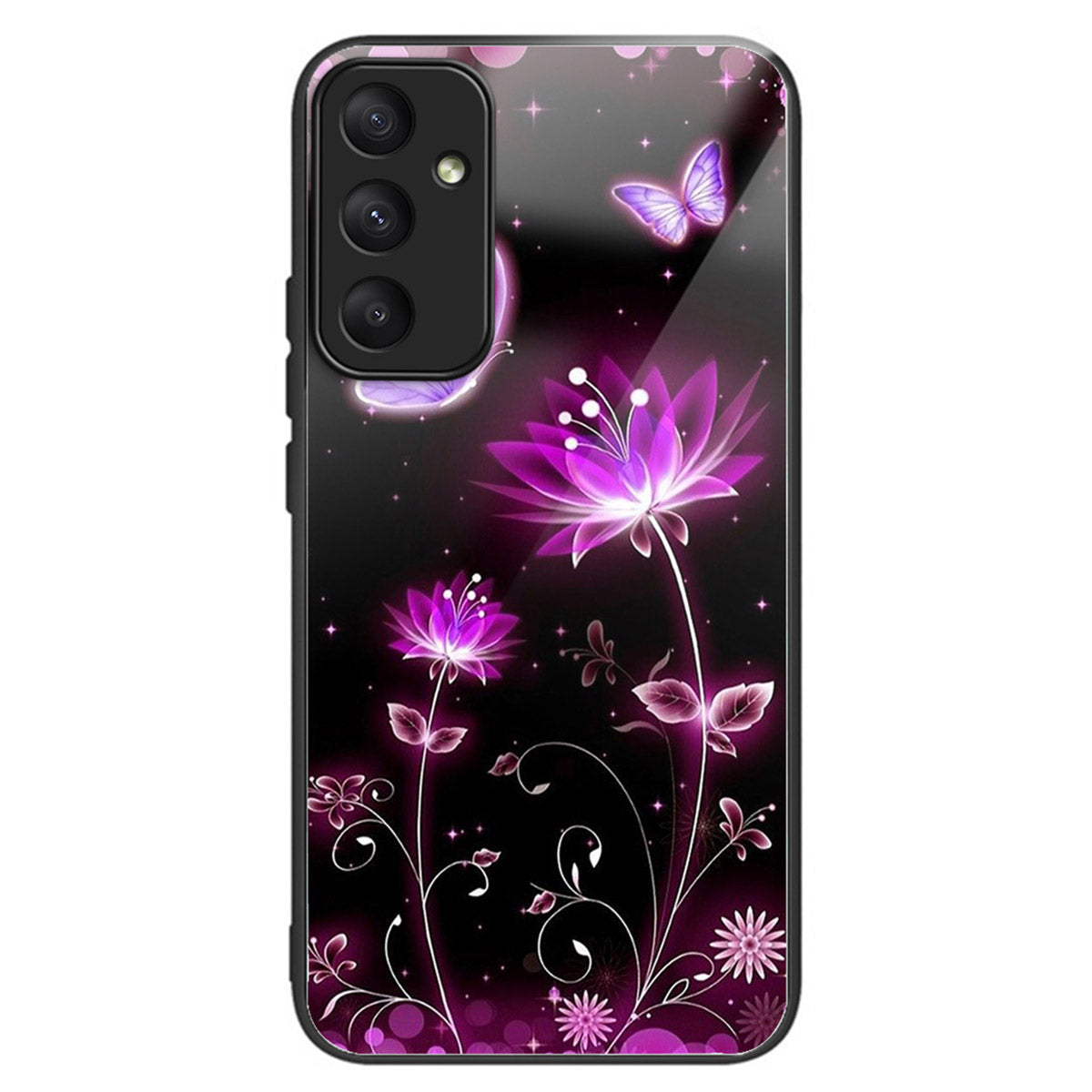 For Samsung Galaxy A33 5G Case Pattern Printed Tempered Glass TPU Phone Cover - Style B