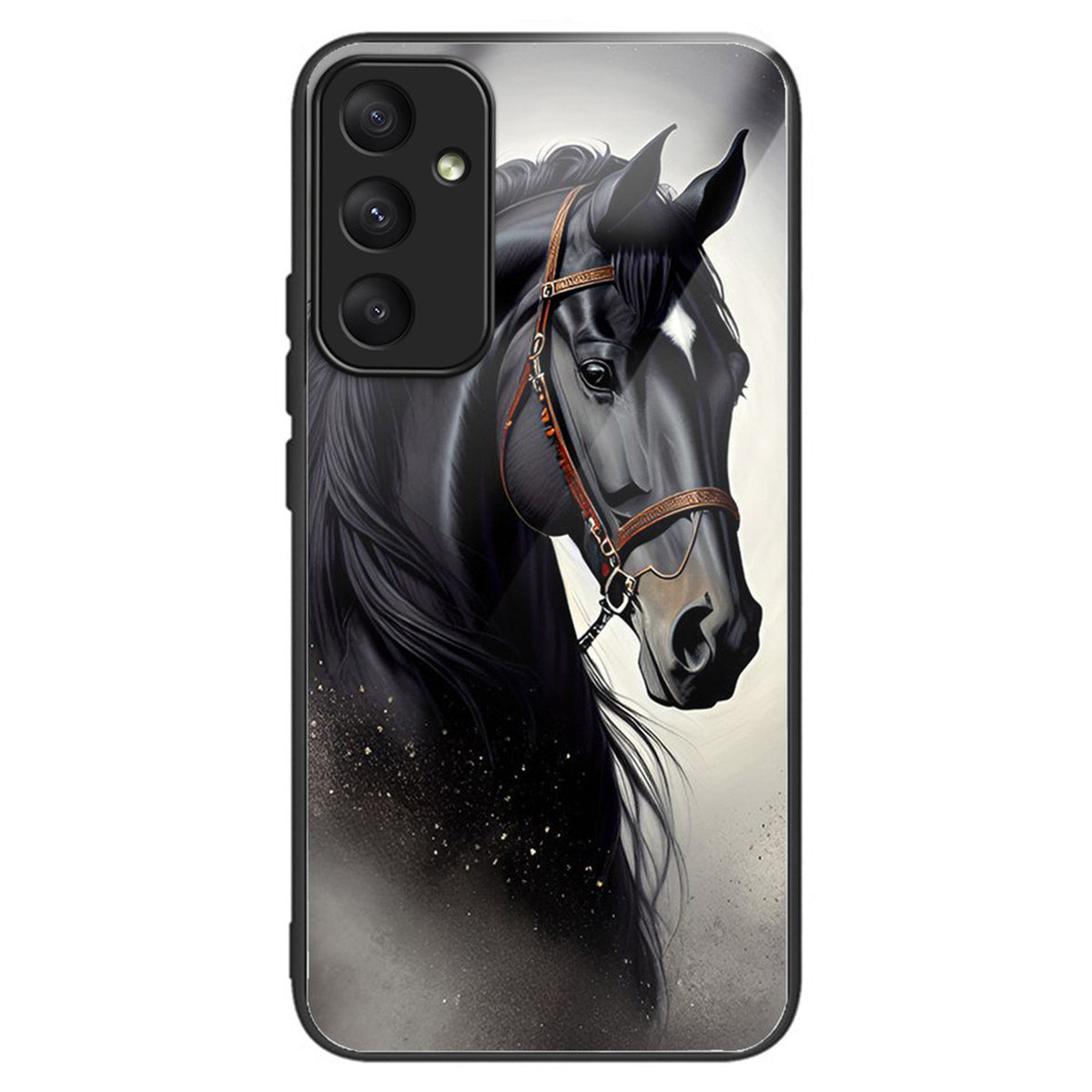For Samsung Galaxy A33 5G Case Pattern Printed Tempered Glass TPU Phone Cover - Style E