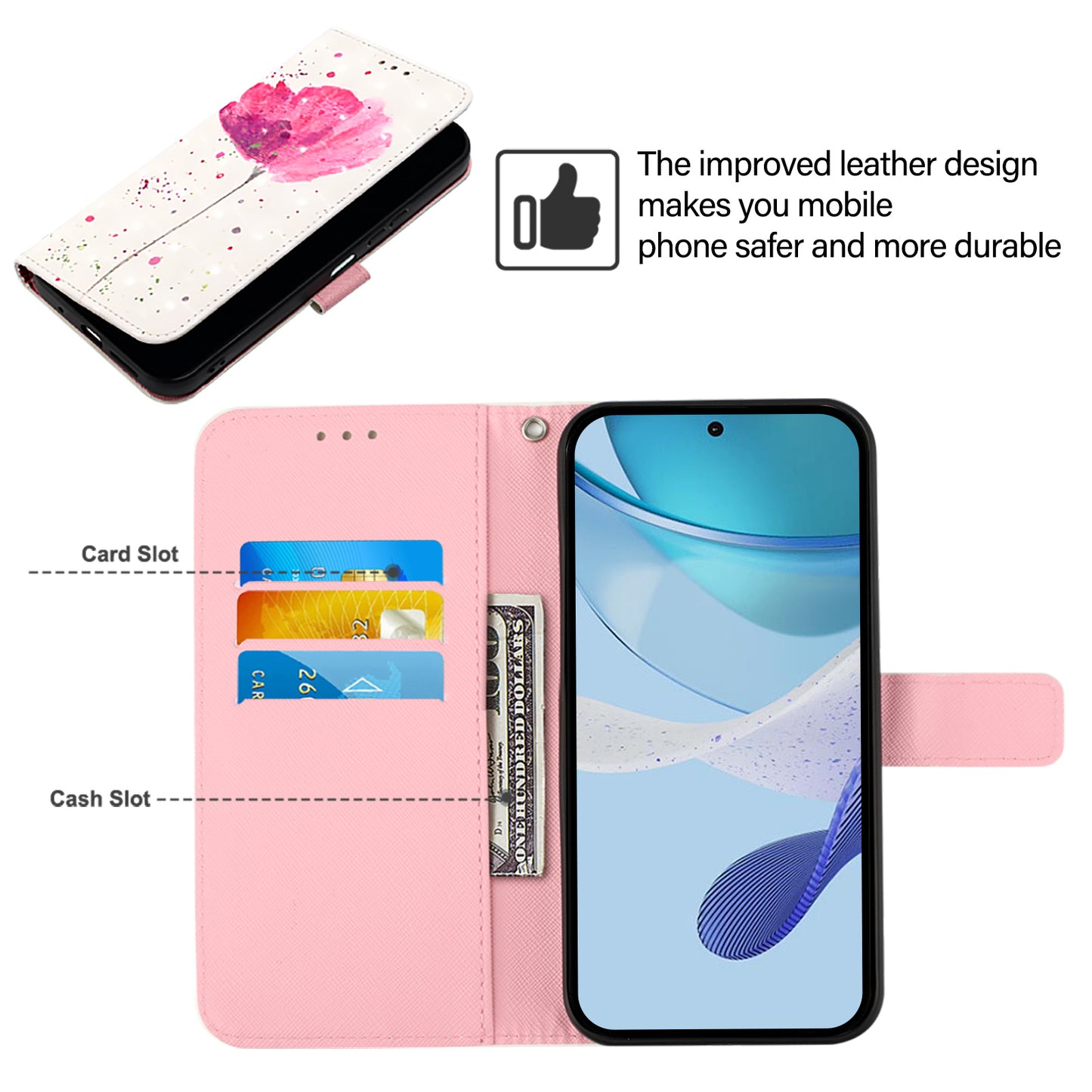 YB Pattern Printing Leather Series-2 For OnePlus Nord CE4 5G Case Protective Leather Phone Shell - Flower