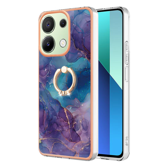 YB IMD Series-17 Style-E For Xiaomi Redmi Note 13 4G TPU Cover Kickstand 2.0mm Phone Case - Purple
