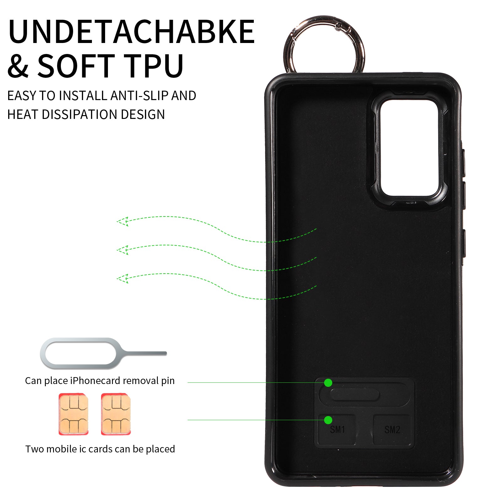 008 For Samsung Galaxy A52 4G / 5G / A52s 5G Case Calf Texture PU+TPU Phone Cover with Kickstand - Blue