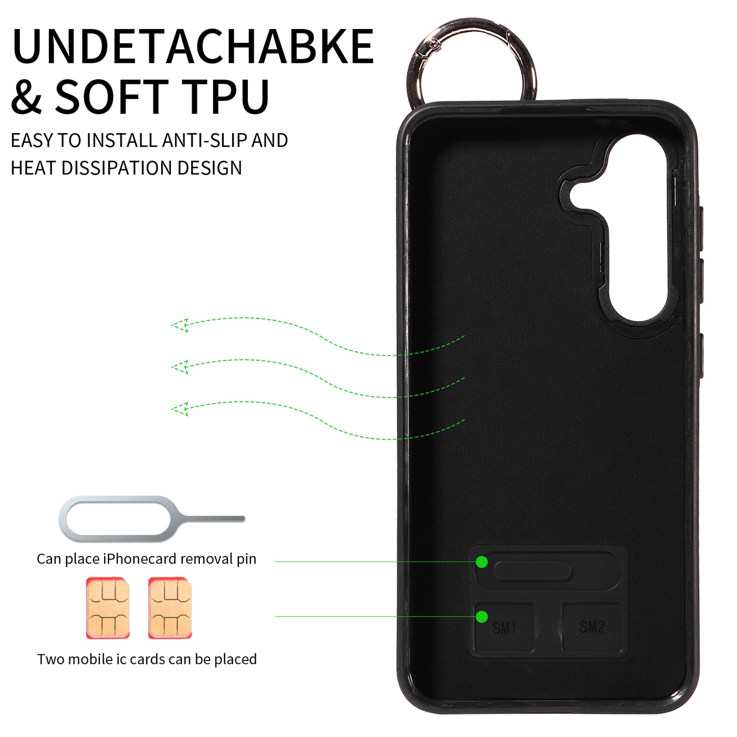 008 For Samsung Galaxy S24 Case Leather Coated TPU Shockproof Phone Cover with Kickstand - Red