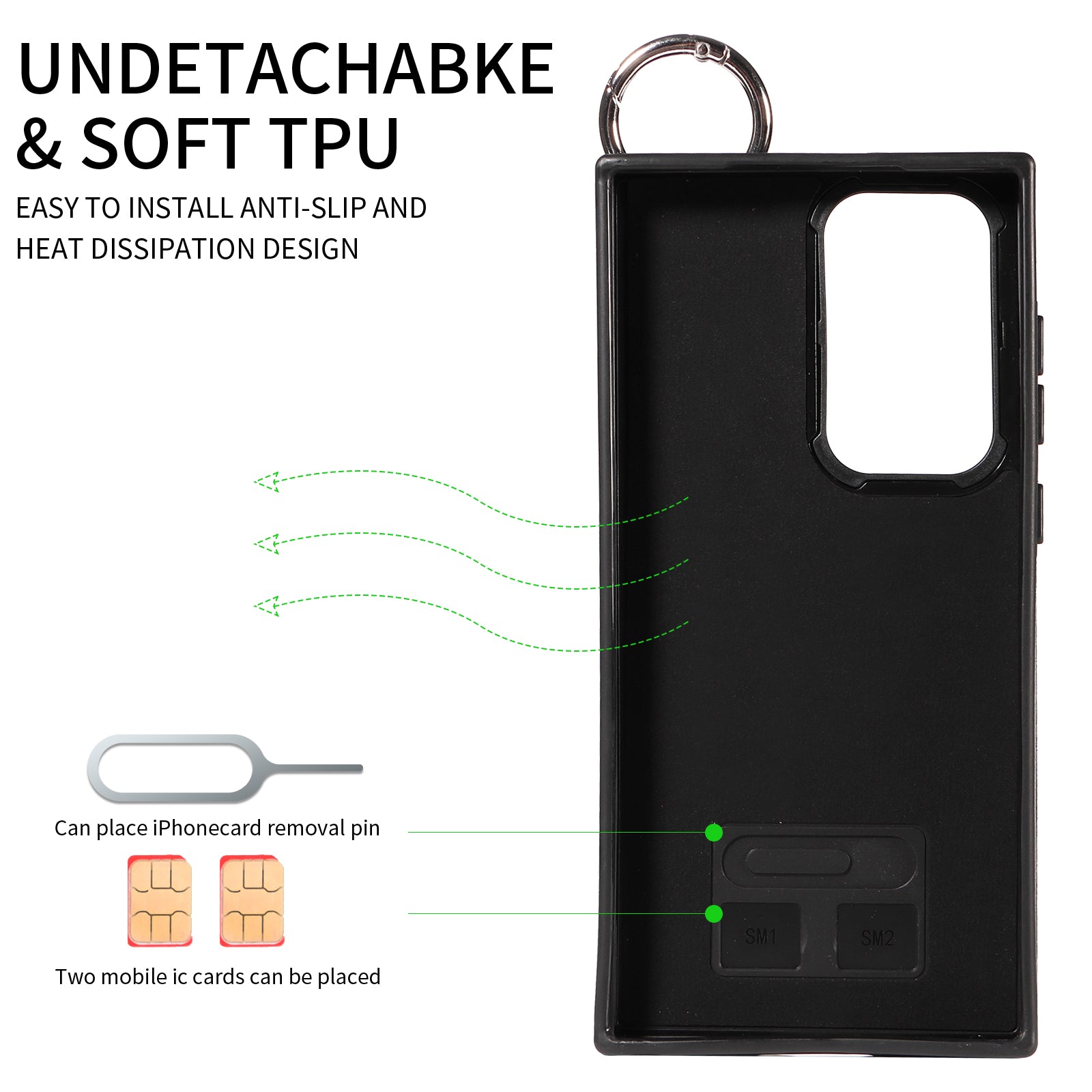 008 For Samsung Galaxy S23 Ultra Case Calf Texture Leather TPU Phone Cover with Kickstand - Red