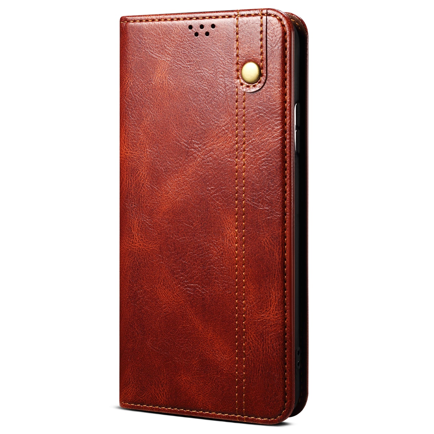 For vivo Y100 5G (Indonesia) / Y200e 5G / V30 Lite 5G (India) / V40 SE 5G / T3 5G Wallet Case Leather Flip Phone Cover - Brown