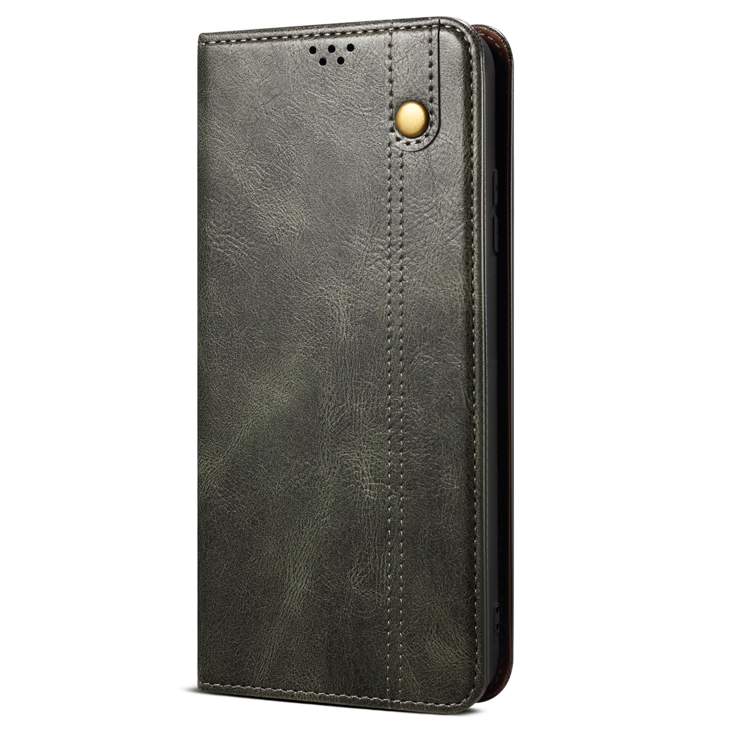 For Nothing Phone (2a) Case PU Leather Crazy Horse Texture Flip Wallet Phone Cover - Green