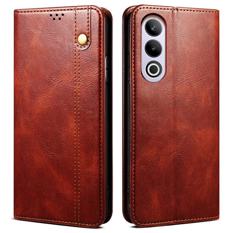 For OnePlus Nord CE4 5G Phone Case Leather Flip Wholesale Wallet Cover - Brown