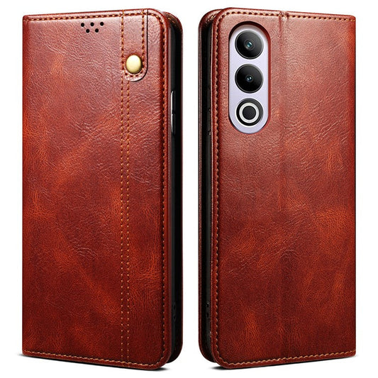 For OnePlus Nord CE4 5G Phone Case Leather Flip Wholesale Wallet Cover - Brown