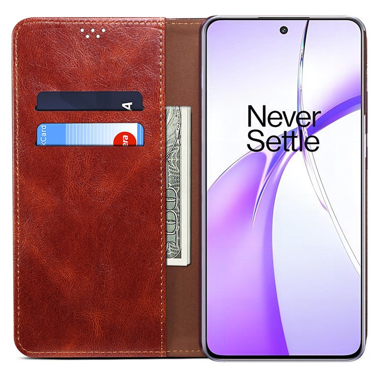 For OnePlus Nord CE4 5G Phone Case Leather Flip Wholesale Wallet Cover - Brown
