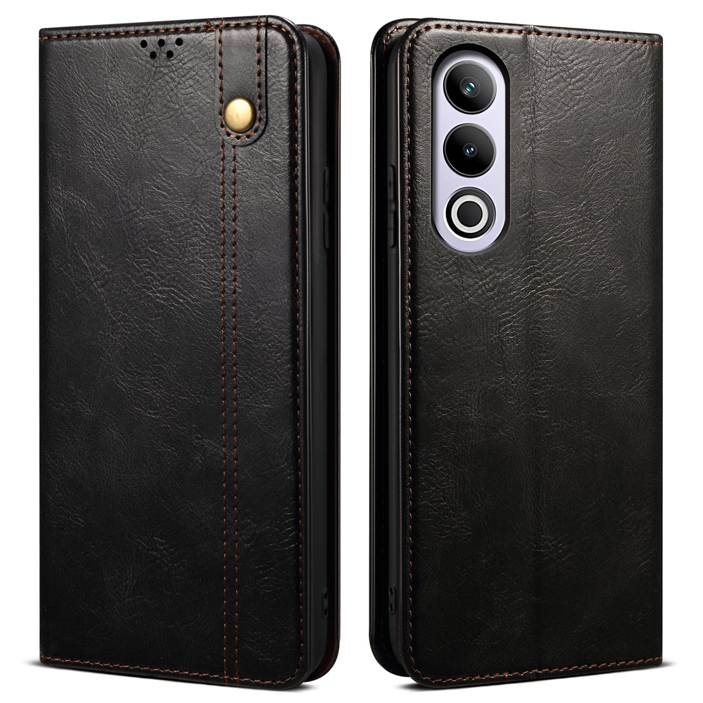 For OnePlus Nord CE4 5G / Ace 3V 5G Phone Case Leather Flip Wholesale Wallet Cover - Black