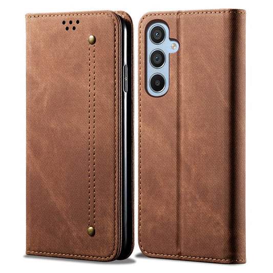 For Samsung Galaxy M55 5G / C55 5G / F55 5G Leather Case Stand Cover Mobile Accessories Wholesale Supplier - Coffee