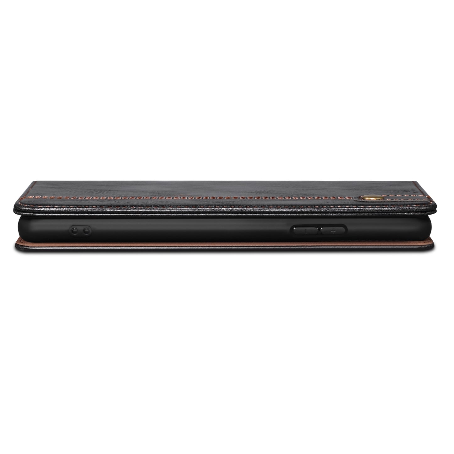 For Motorola Moto G04 4G / G24 4G Case Leather Stand Magnetic Closing Phone Wallet Cover - Black