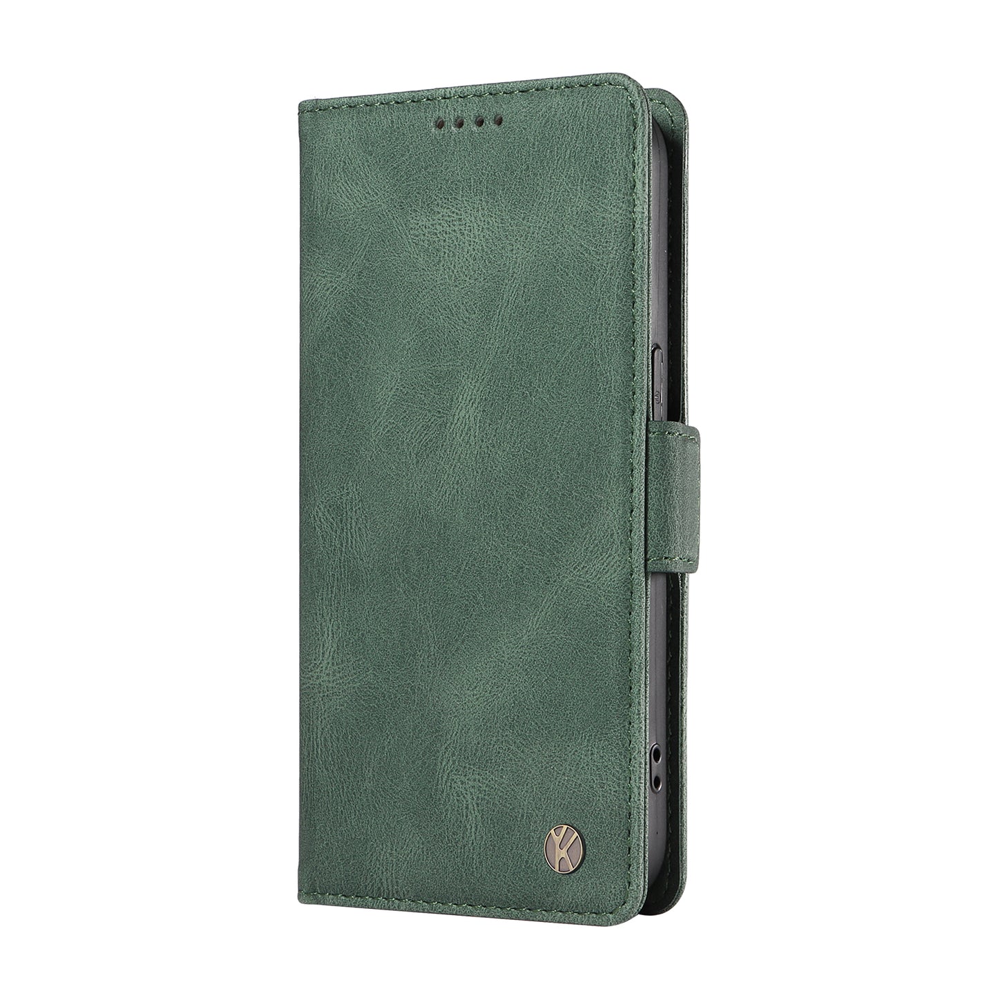 YIKATU YK-005 For Oppo Reno11 F 5G / F25 Pro 5G Leather Phone Case Stand Wallet Cover - Green