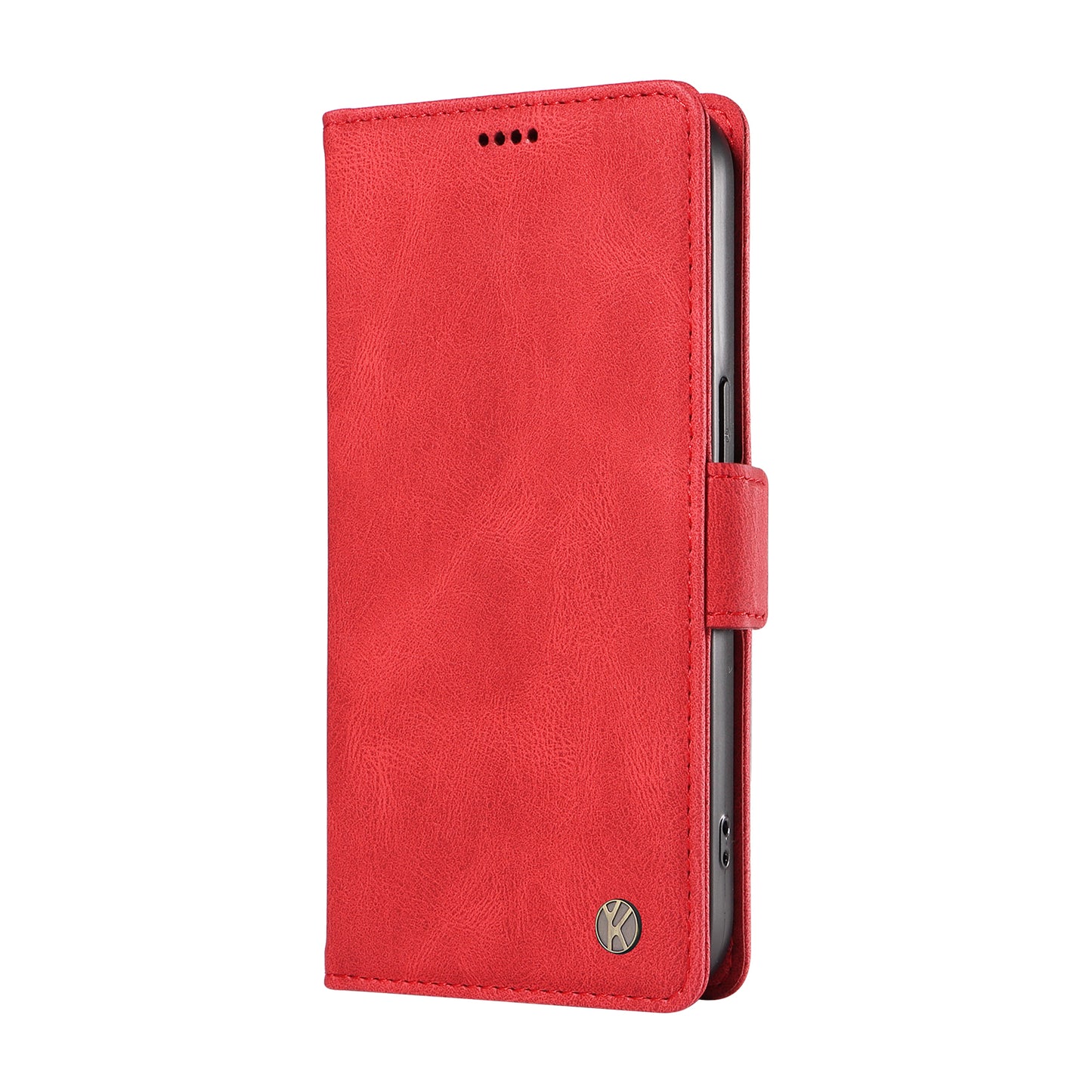 YIKATU YK-005 For Oppo Reno11 F 5G / F25 Pro 5G Leather Phone Case Stand Wallet Cover - Red