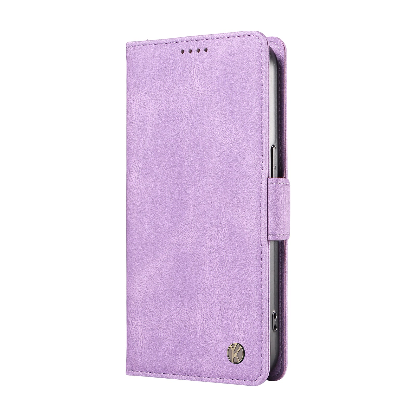 YIKATU YK-005 For Samsung Galaxy S24 Case PU Leather Magnetic Buckle Phone Cover Skin Touch Feeling - Purple