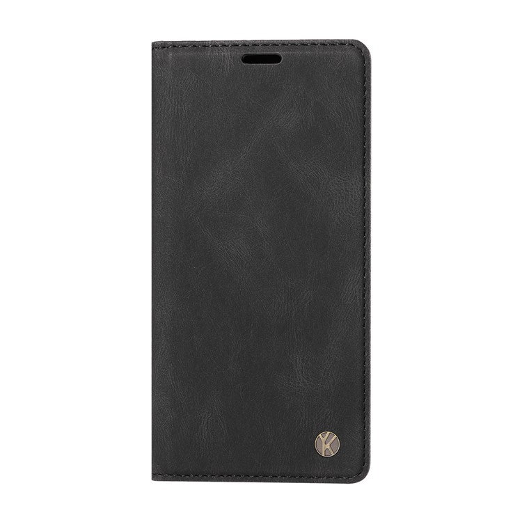 YIKATU YK-004 For Oppo Reno11 F 5G / F25 Pro 5G Leather Case Skin-touch Wallet Phone Cover - Black